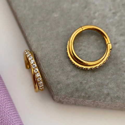 Piercing Titânio Segmentada Trançada 8x1.2mm - comprar online