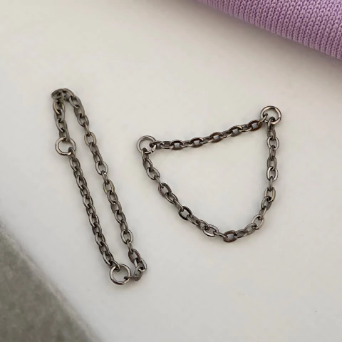 Titânio Corrente Dupla Para Piercing 15mm - comprar online