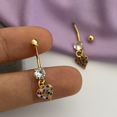 Piercing Umbigo S2 Colors 10x1.2mm