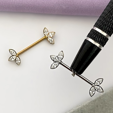 Piercing Titânio Mamilo Rubel