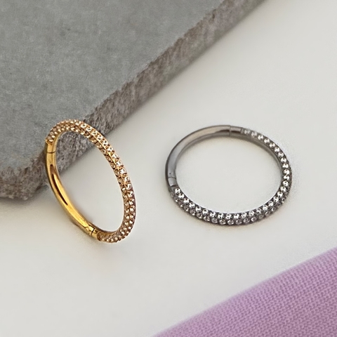 Piercing Titânio Segmentada Zircon Three 12x1.2mm - comprar online