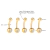 Kit 5 Umbigos Antonela PVD GOLD