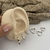 Brinco Trio Argola Coração - Carola Art Piercing | Atacado e Varejo
