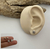 Brinco Tarraxa Comfort Ponto de Luz Cravação Inglesa 6.5mm - Carola Art Piercing | Atacado e Varejo