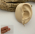 Brinco Tarraxa Comfort Cobra Style - Carola Art Piercing | Atacado e Varejo