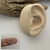 Piercing Torção Coração Diabinho Prateado - comprar online