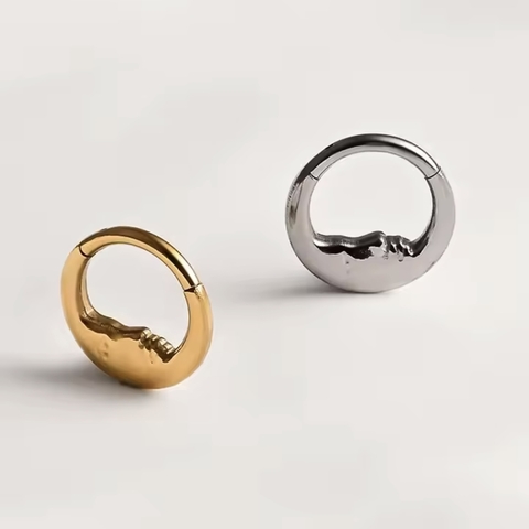 Piercing Titânio Segmentada Lua - comprar online