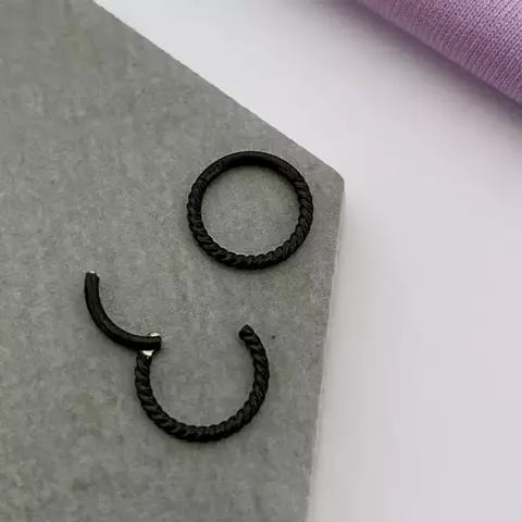 Piercing Segmentada Nautica 8mm PVD BLACK - comprar online