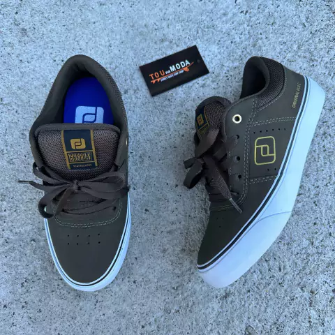 Tênis Freeday Vulcano - Oliva/Preto/Branco