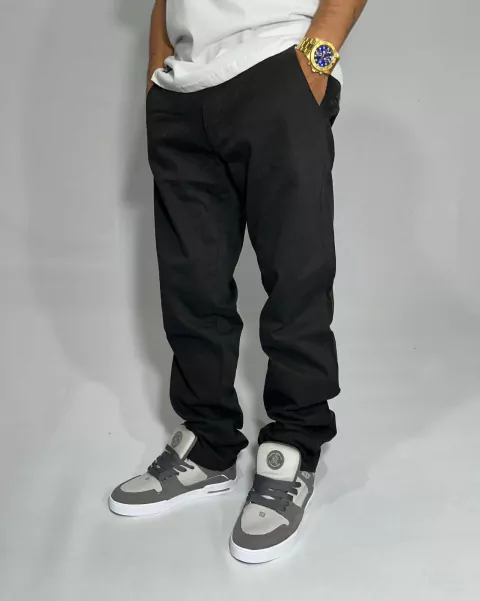 Calça de Sarja Chino Federal Preta