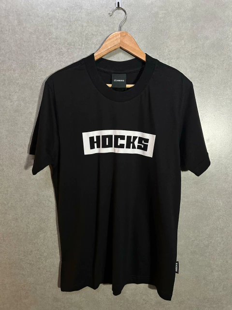 Camiseta Hocks Logo Letter Preta - comprar online