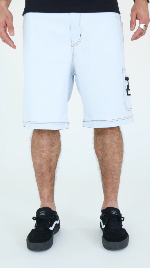 Bermuda Wats Jeans Cargo Offwhite