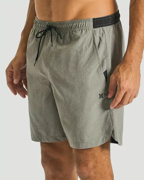 Bermuda Shorts Hurley Speed Mescla Preto
