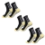 Calceta Media Deportiva Antideslizantes Fútbol Varios Colores 3 Pares - comprar en línea