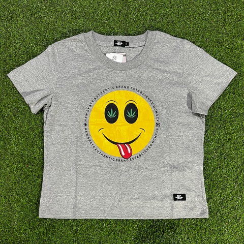 CROPPED FEM NEW CULTURE SMILE MESCLA
