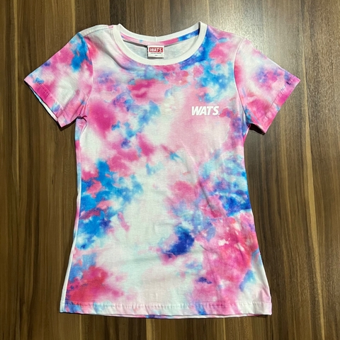 T SHIRT WATS GIRL TIEDYE