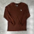CAMISETA M/L GROW LOGO MARROM
