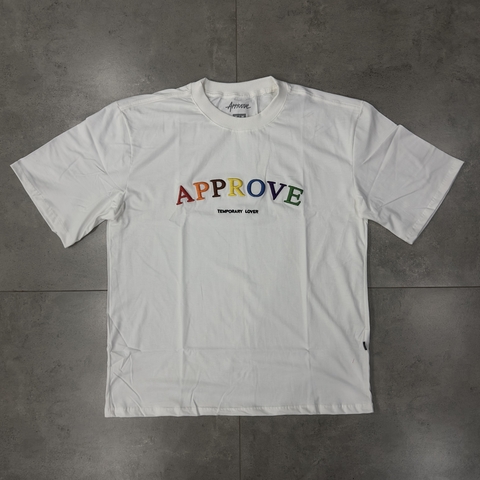 CAMISETA APPROVE OVERSIZED NEW RAINBOW OFF WHITE