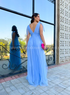 Imagem do VESTIDO DE FESTA LONGO TULE SAIA CASCATA TENDÊNCIA MALDIVAS