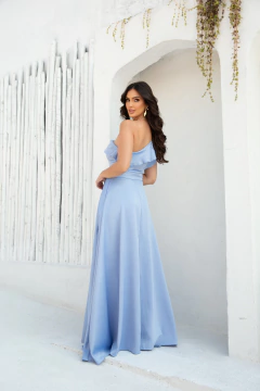 VESTIDO DE FESTA LONGO TENDÊNCIA MINIMALISTA MASSACHUSETTS - Fábrica dos Vestidos