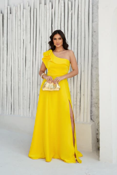 VESTIDO DE FESTA LONGO TENDÊNCIA MINIMALISTA MASSACHUSETTS