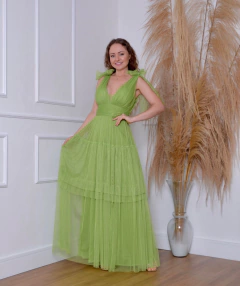 Imagem do VESTIDO DE FESTA LONGO TULE EM CAMADAS MONTENEGRO