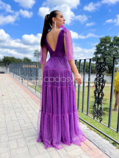 VESTIDO DE FESTA TULE SAIA TRÊS MARIAS BRILHOSO ESTADOS UNIDOS - comprar online