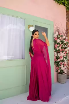VESTIDO DE FESTA LONGO BRILHOSO CAPA LAS VEGAS