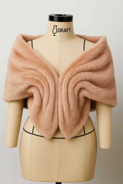 ESTOLA DE PELO TENDÊNCIA QUENTINHA PARA VESTIDO DE FESTA - loja online