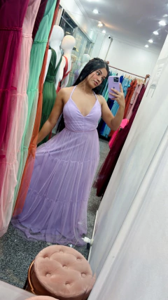 Imagem do VESTIDO DE FESTA LONGO TRÊS MARIAS TULE BAHAMAS