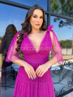 VESTIDO DE FESTA TULE SAIA TRÊS MARIAS BRILHOSO ESTADOS UNIDOS na internet