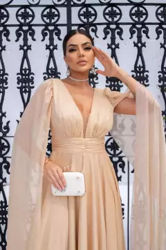 Imagem do VESTIDO DE FESTA LONGO BRILHOSO CAPA LAS VEGAS