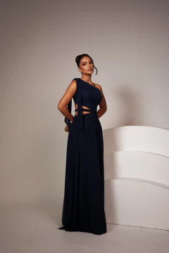 VESTIDO DE FESTA LONGO MICROTULE TENDÊNCIA COM FENDA LANÇAMENTO ANÁPOLIS