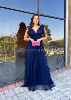 VESTIDO DE FESTA LONGO TULE SAIA CASCATA TENDÊNCIA MALDIVAS na internet