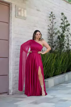 VESTIDO DE FESTA LONGO CAPA TULE COM BRILHO GUATEMALA