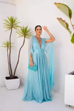 VESTIDO DE FESTA LONGO BRILHOSO CAPA LAS VEGAS - loja online