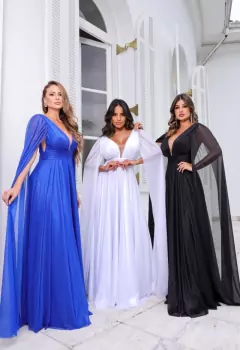 Imagem do VESTIDO DE FESTA LONGO BRILHOSO CAPA LAS VEGAS