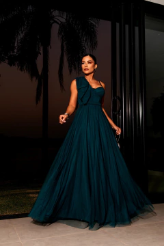 VESTIDO DE FESTA LONGO TULE TENDÊNCIA MUNIQUE - comprar online