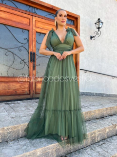 VESTIDO DE FESTA TRÊS MARIAS LAÇO NO OMBRO SEM BRILHO MADRINHAS MADRI na internet