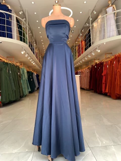 VESTIDO DE FESTA LONGO TOMARA QUE CAIA TENDÊNCIA MONTANA - Fábrica dos Vestidos