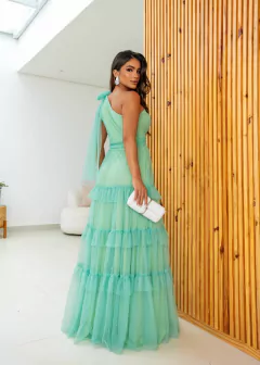 VESTIDO DE FESTA LONGO UM OMBRO SÓ COM BRILHO PROVENCE - comprar online