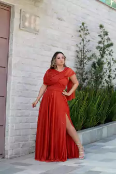 VESTIDO DE FESTA LONGO CAPA TULE COM BRILHO GUATEMALA - Fábrica dos Vestidos