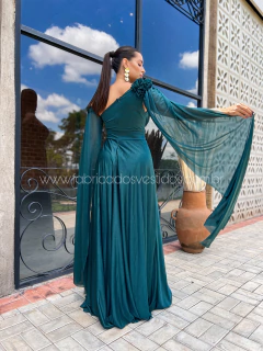 VESTIDO DE FESTA LONGO TENDÊNCIA TULE COM BRILHO ARMÊNIA - Fábrica dos Vestidos