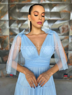 VESTIDO DE FESTA TULE SAIA TRÊS MARIAS BRILHOSO ESTADOS UNIDOS - loja online