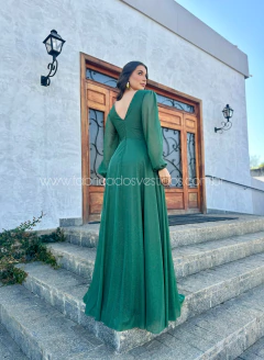 VESTIDO DE FESTA LONGO MADRINHA TULE COM BRILHO TENDÊNCIA CAPADÓCIA - loja online