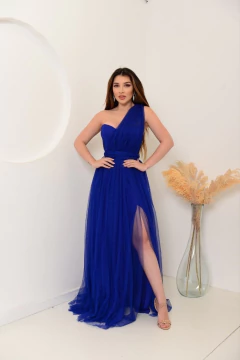 VESTIDO DE FESTA TULE COM BRILHO MULTIFORMAS MARROCOS - loja online