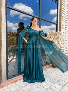 VESTIDO DE FESTA LONGO TENDÊNCIA TULE COM BRILHO ARMÊNIA