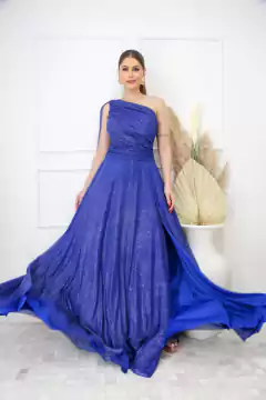 VESTIDO DE FESTA LONGO CAPA TULE COM BRILHO GUATEMALA - Fábrica dos Vestidos