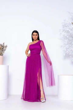 VESTIDO DE FESTA CAPA LONGA UM OMBRO SÓ LONDRES na internet