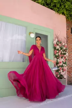 Imagem do VESTIDO DE FESTA LONGO BRILHOSO CAPA LAS VEGAS